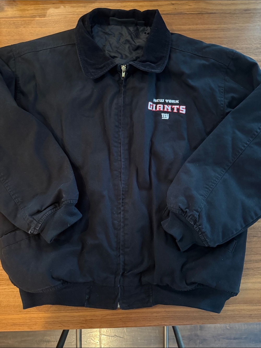 Men’s Dunbrooke New York Giants thick cotton Jacket Size L